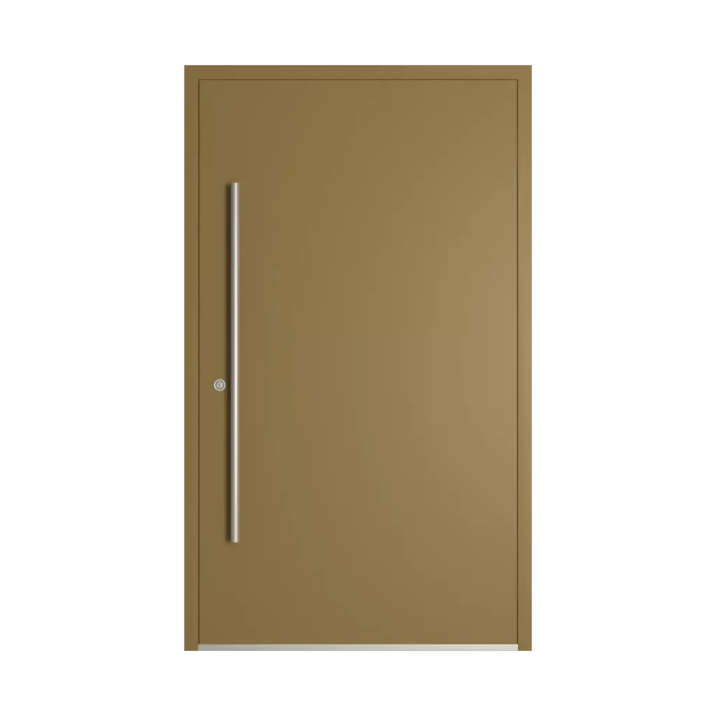 RAL 8000 Green brown entry-doors models-of-door-fillings dindecor sl01  