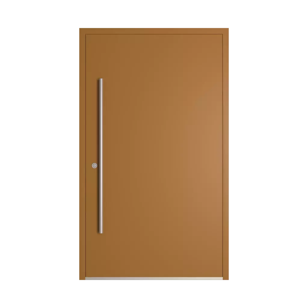 RAL 8001 Ochre brown entry-doors models-of-door-fillings adezo wilno  