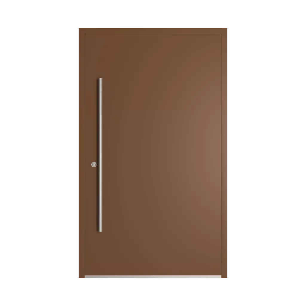 RAL 8007 Fawn brown entry-doors models-of-door-fillings dindecor sl01  