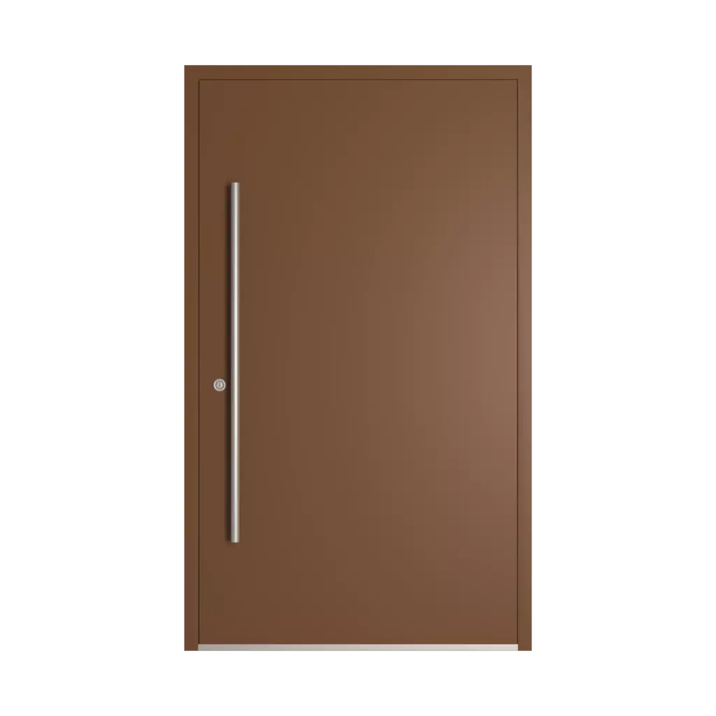 RAL 8007 Fawn brown entry-doors models-of-door-fillings dindecor 6010-pvc  