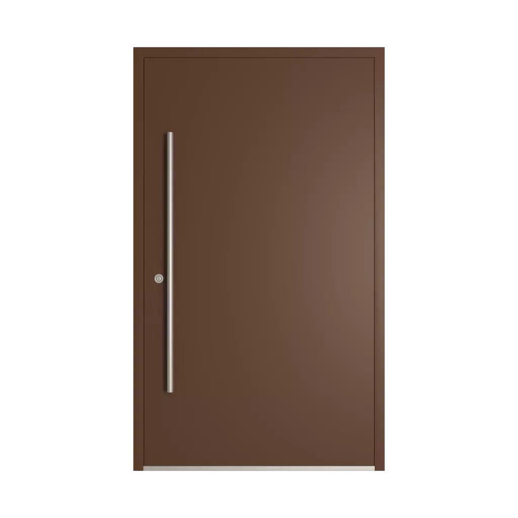 RAL 8011 Nut brown entry-doors models-of-door-fillings dindecor model-5041  