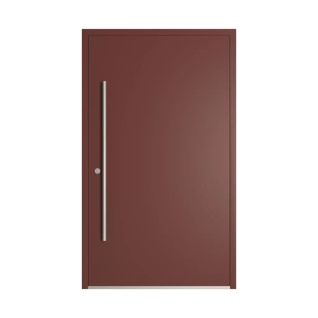 RAL 8012 Red brown entry-doors models-of-door-fillings dindecor 5026-pvc  