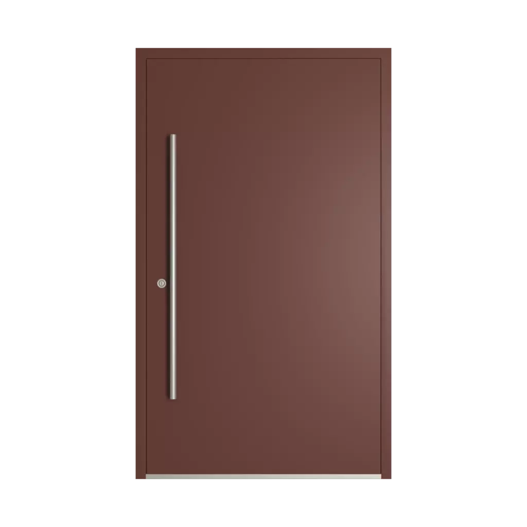 RAL 8015 Chestnut brown entry-doors models-of-door-fillings dindecor 6003-pvc  