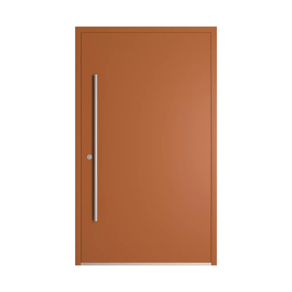 RAL 8023 Orange brown products pvc-entry-doors    