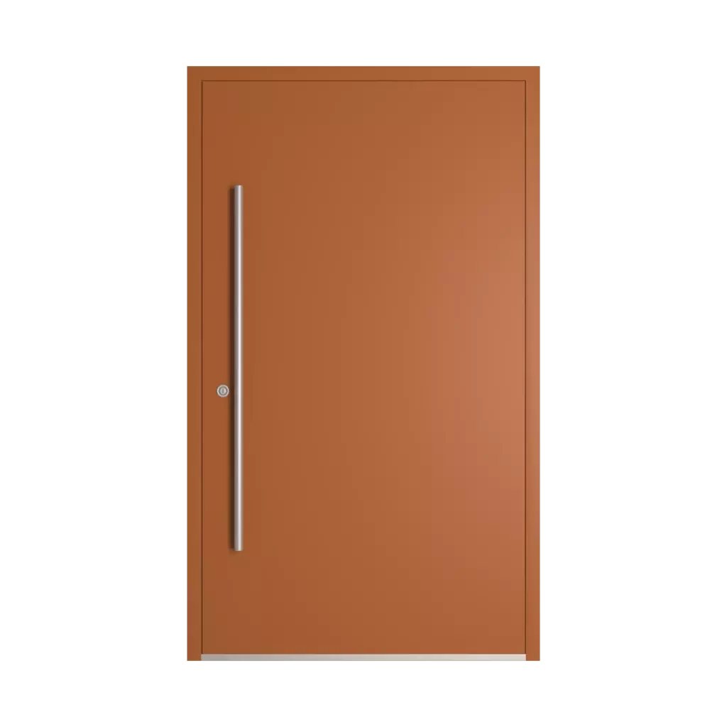 RAL 8023 Orange brown entry-doors models-of-door-fillings adezo wilno  