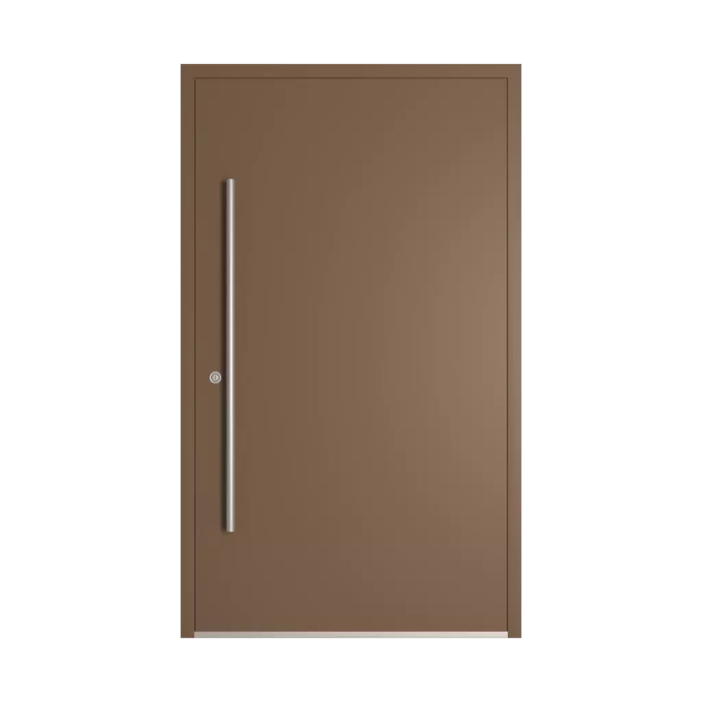 RAL 8025 Pale brown entry-doors models-of-door-fillings dindecor model-6129  