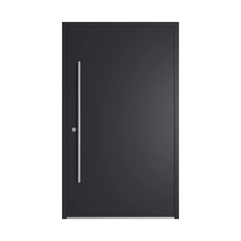 RAL 9011 Graphite black entry-doors door-colors  