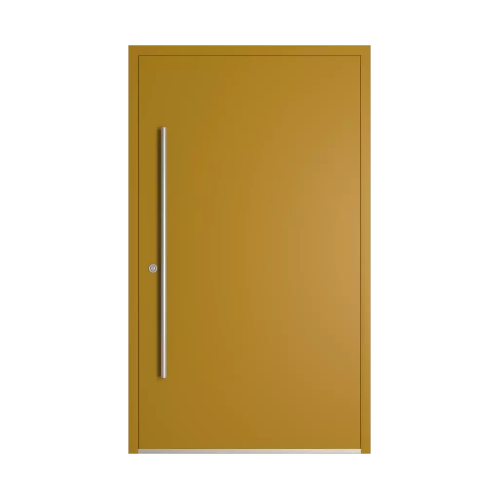 RAL 1027 Curry entry-doors models-of-door-fillings dindecor model-6129  