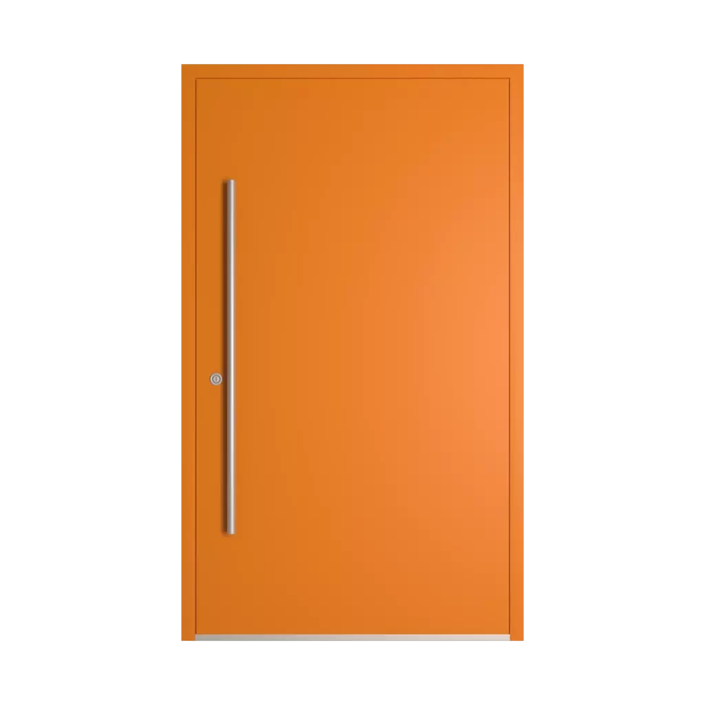 RAL 2000 Yellow orange entry-doors models-of-door-fillings dindecor 5026-pvc  