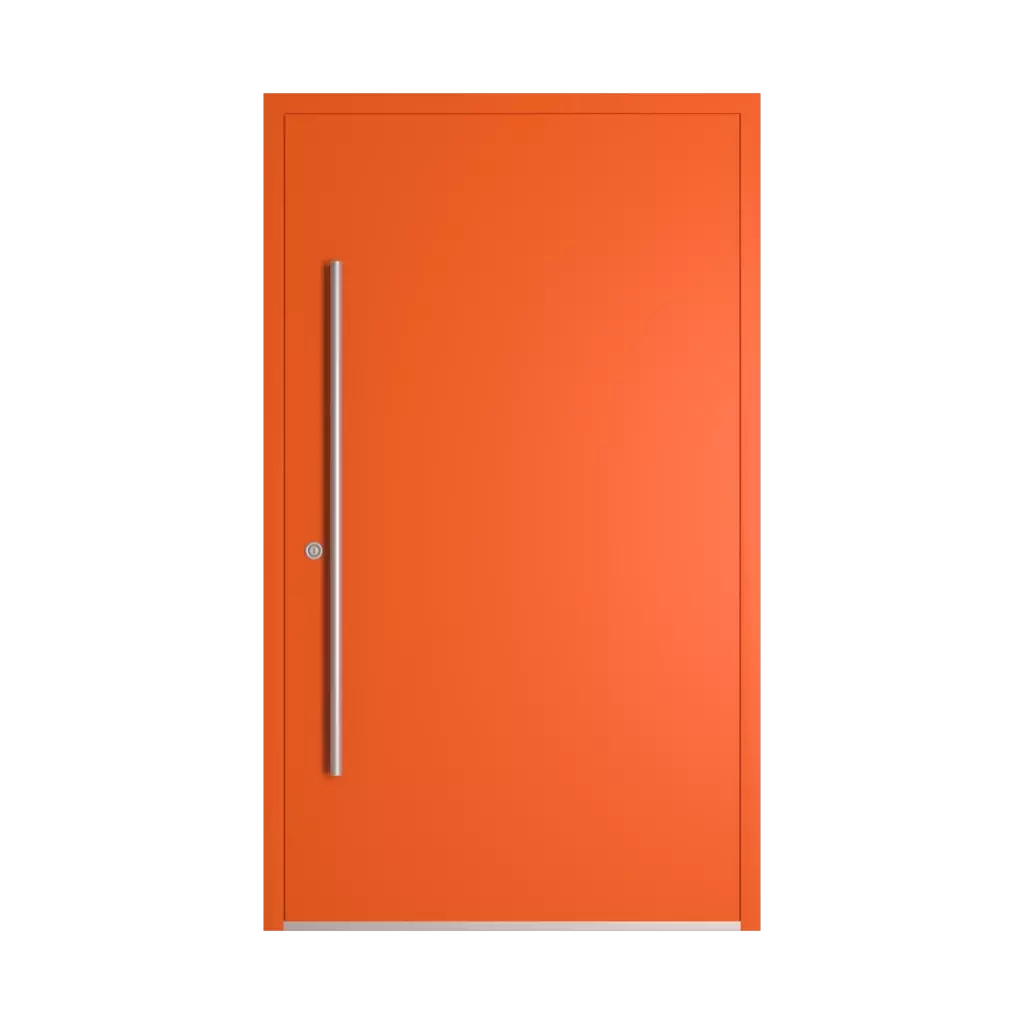 RAL 2004 Pure orange entry-doors models-of-door-fillings dindecor 6027-pvc  