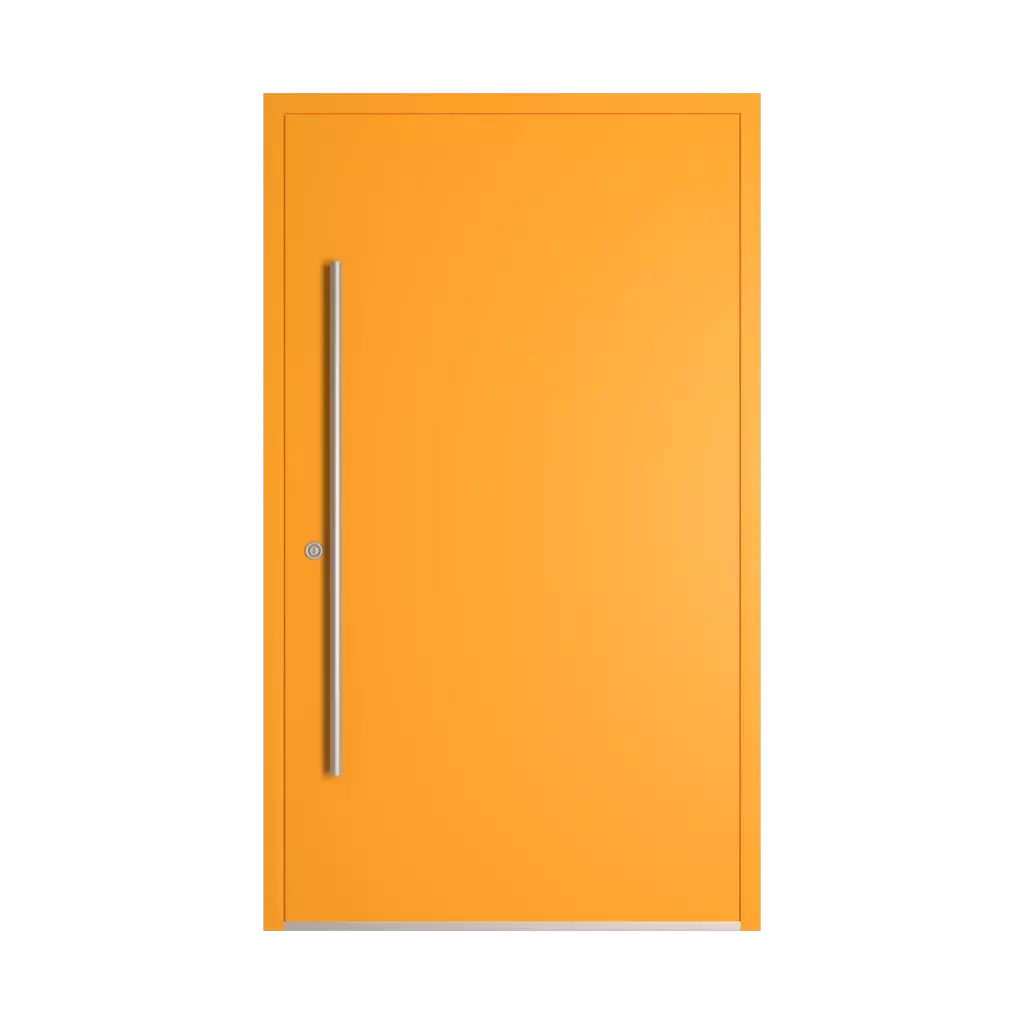 RAL 2007 Luminous bright orange entry-doors models-of-door-fillings dindecor cl24  