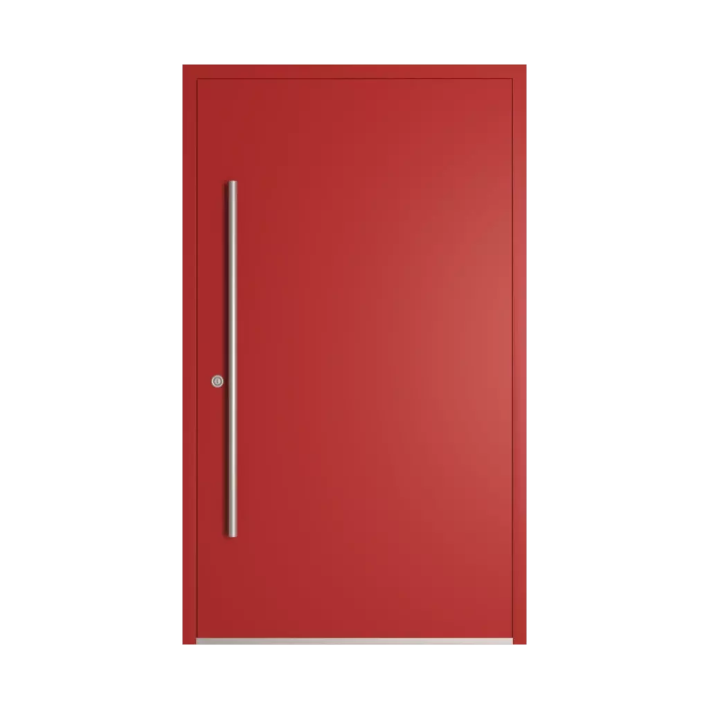 RAL 3000 Flame red entry-doors models-of-door-fillings dindecor 6032-pvc  