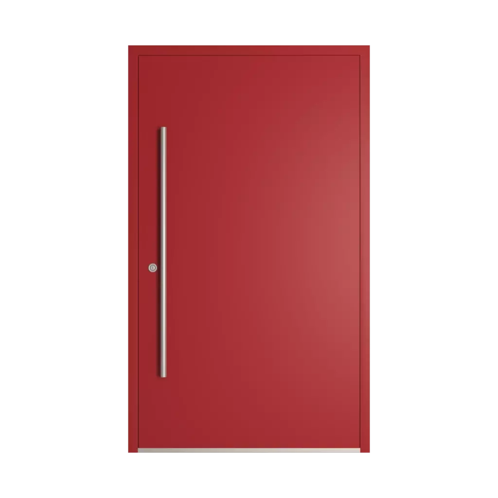 RAL 3001 Signal red entry-doors models-of-door-fillings dindecor 6005-pvc  