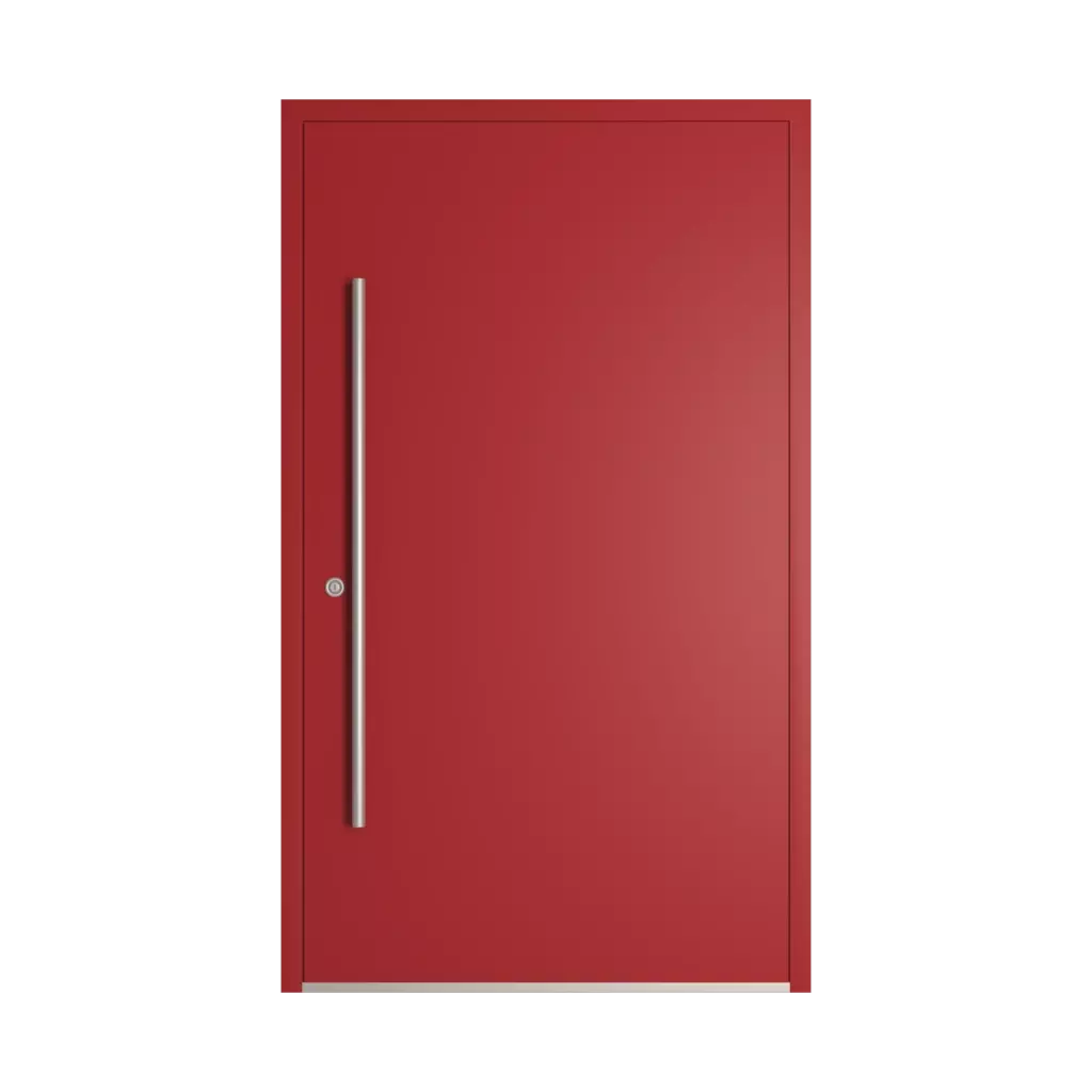 RAL 3001 Signal red entry-doors models-of-door-fillings dindecor model-6129  