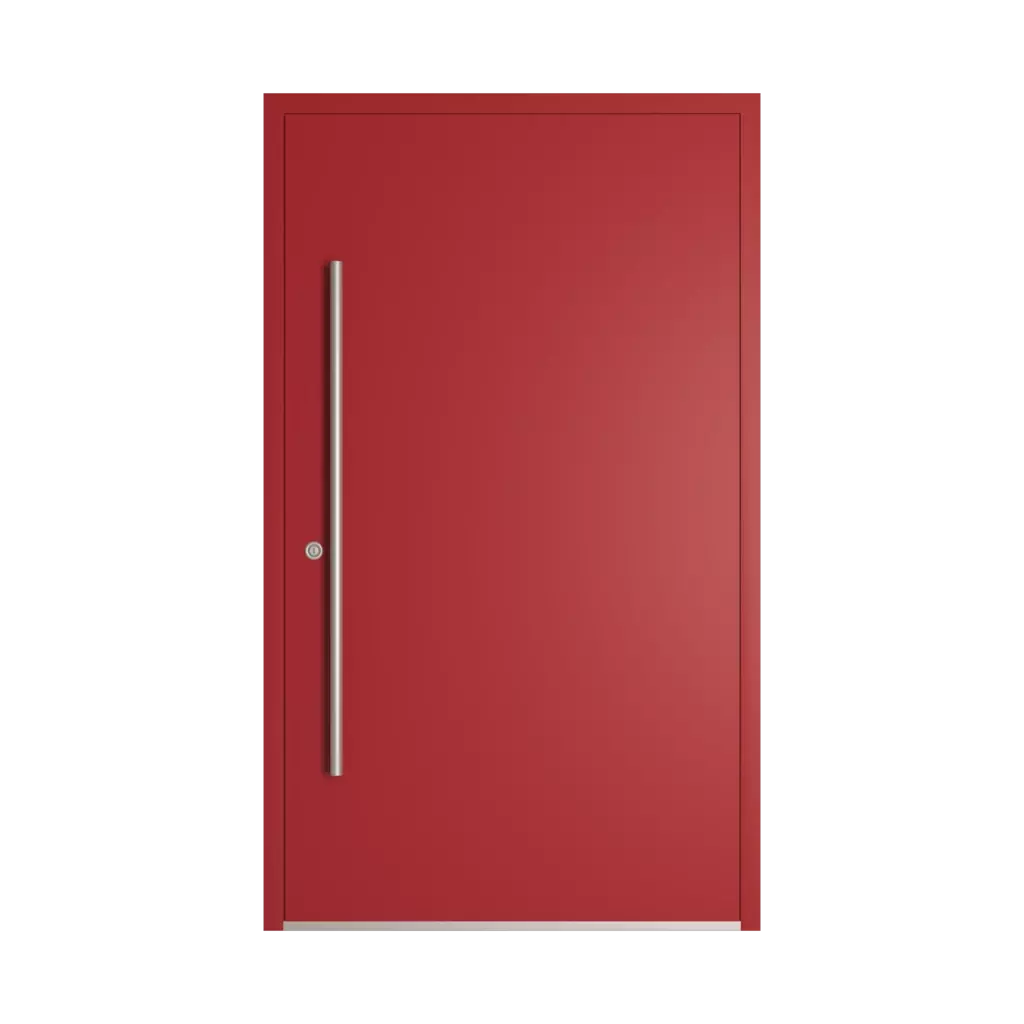 RAL 3002 Carmine red entry-doors models-of-door-fillings dindecor sl01  