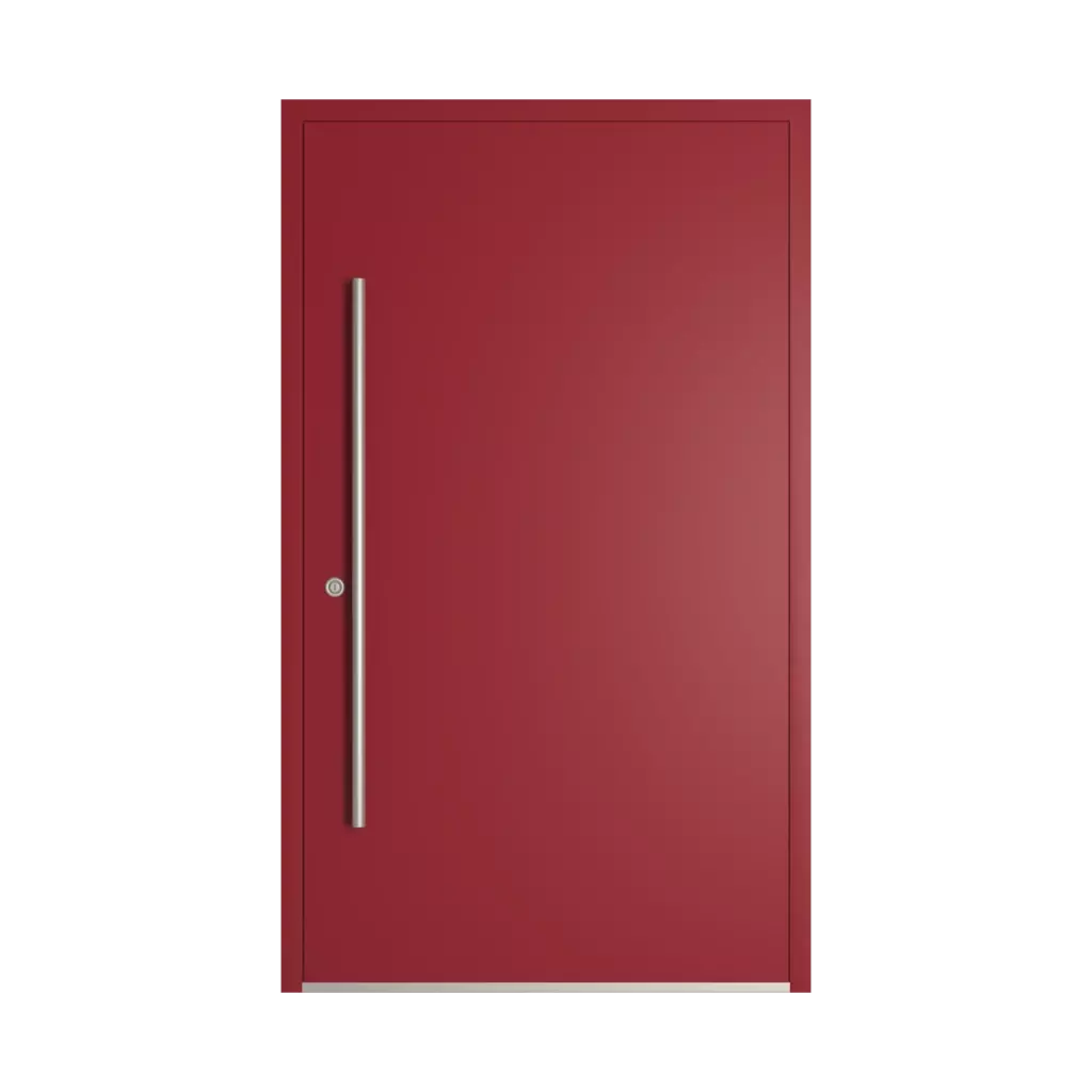 RAL 3003 Ruby red entry-doors models-of-door-fillings dindecor 6010-pvc  