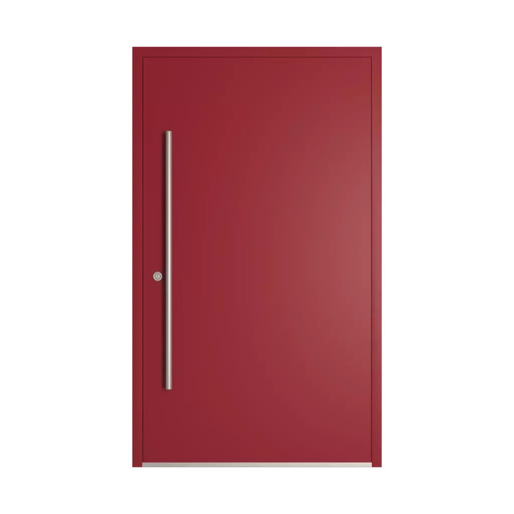 RAL 3003 Ruby red entry-doors models-of-door-fillings dindecor model-6129  