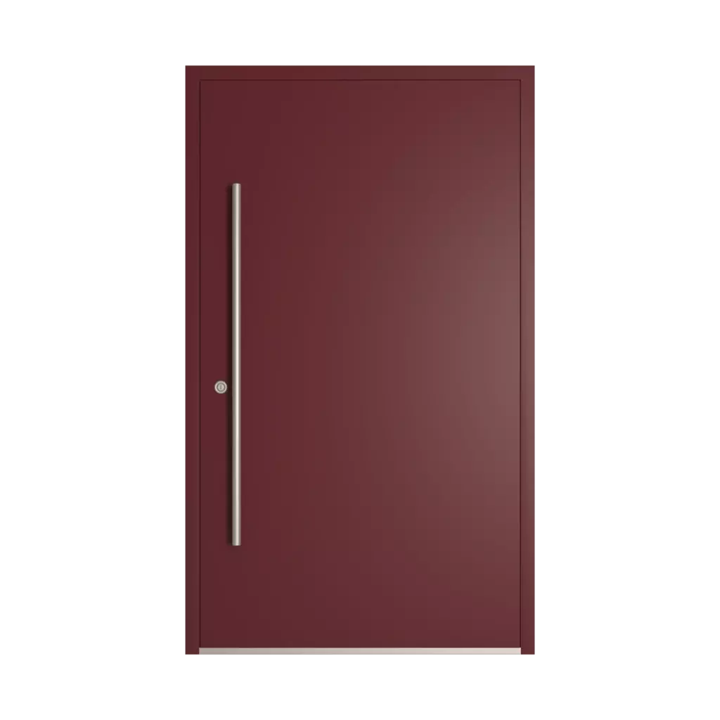 RAL 3005 Wine red entry-doors models-of-door-fillings dindecor 6005-pvc-black  