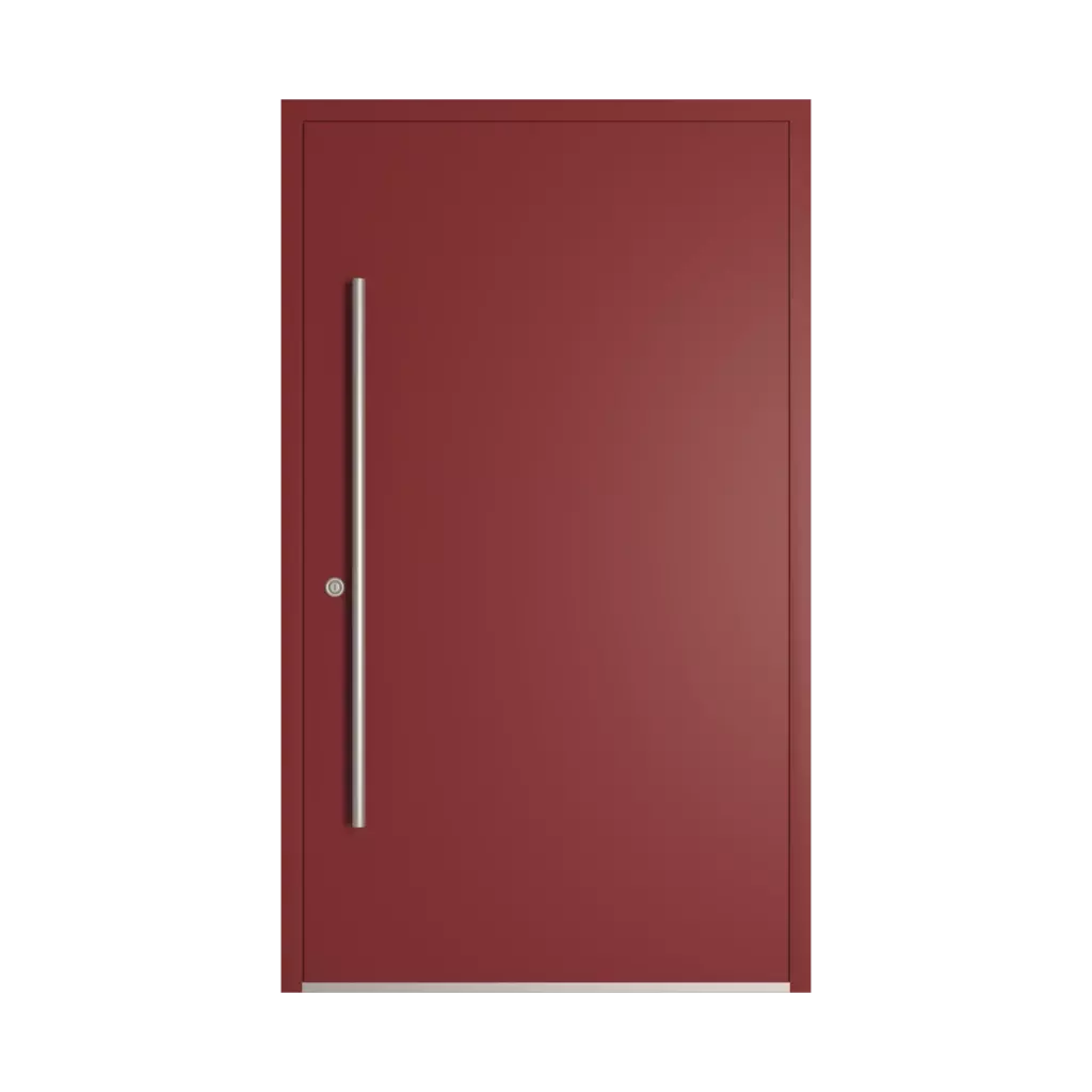 RAL 3011 Brown red entry-doors models-of-door-fillings dindecor 1701-pvc  