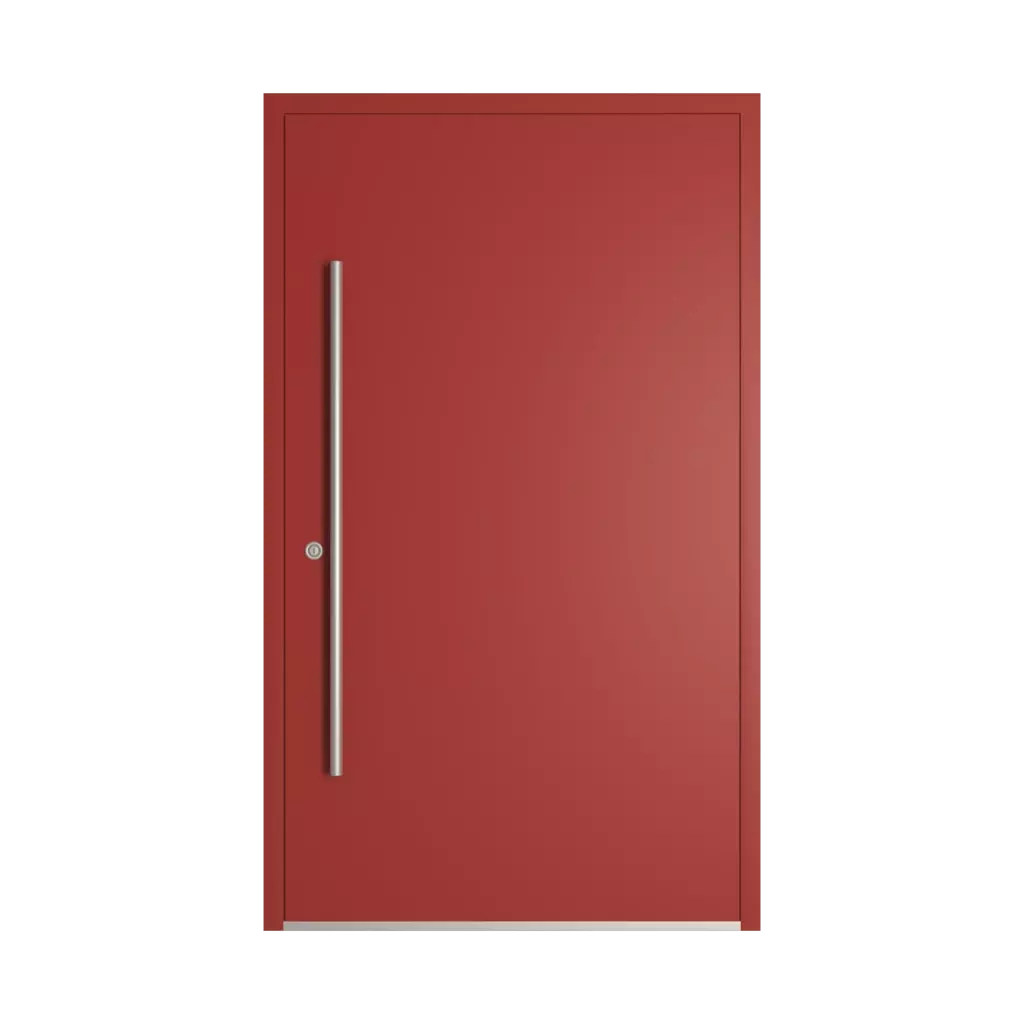 RAL 3013 Tomato red entry-doors models-of-door-fillings dindecor model-6129  