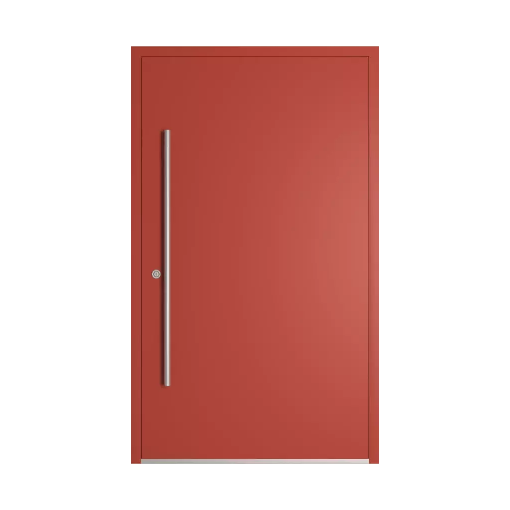 RAL 3016 Coral red entry-doors models-of-door-fillings dindecor 6024-pvc  