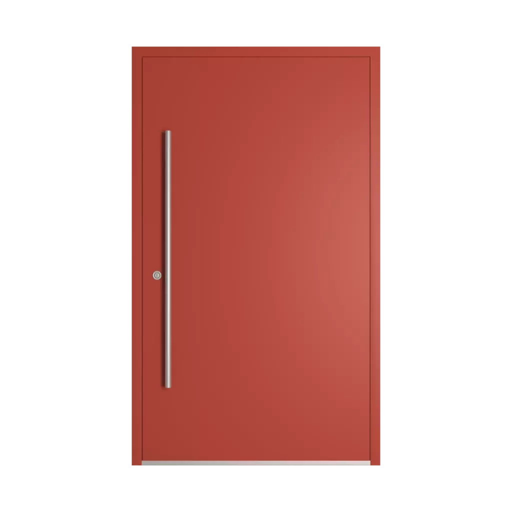 RAL 3016 Coral red entry-doors models-of-door-fillings dindecor 6010-pvc  