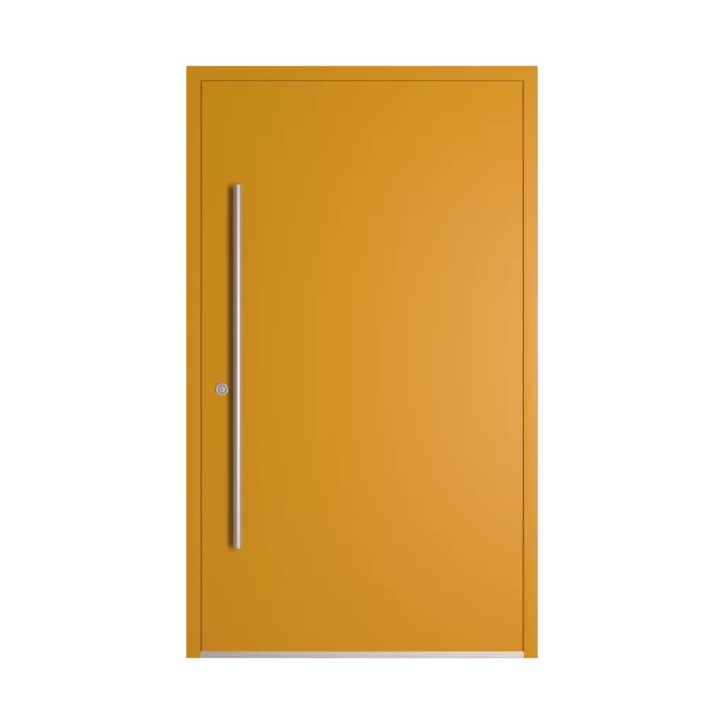 RAL 1005 Honey yellow entry-doors models-of-door-fillings dindecor 5026-pvc  