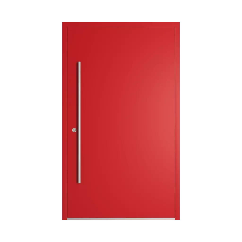 RAL 3020 Traffic red entry-doors models-of-door-fillings adezo wilno  