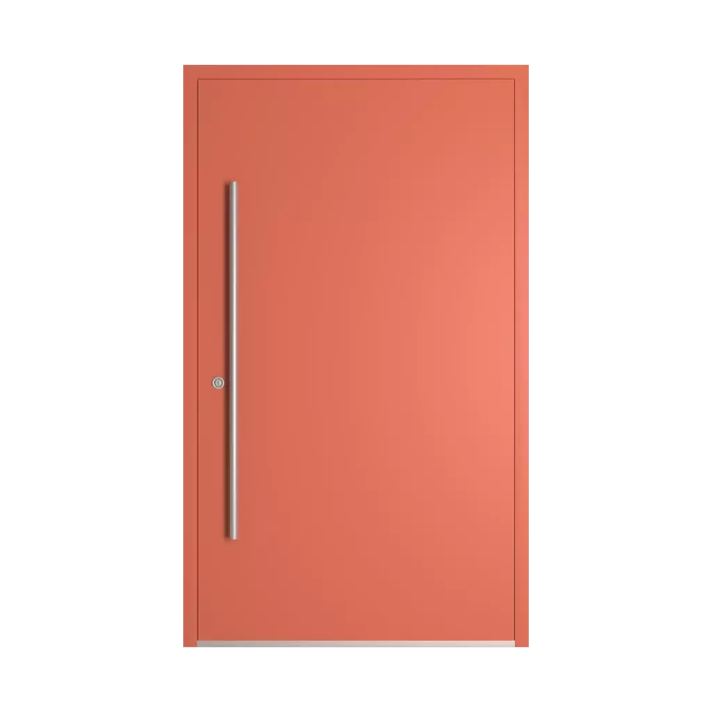 RAL 3022 Salmon pink entry-doors models-of-door-fillings dindecor 6014-pvc  