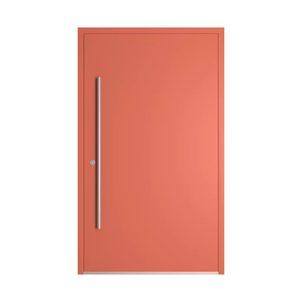 RAL 3022 Salmon pink entry-doors models-of-door-fillings dindecor 6008-pvc  