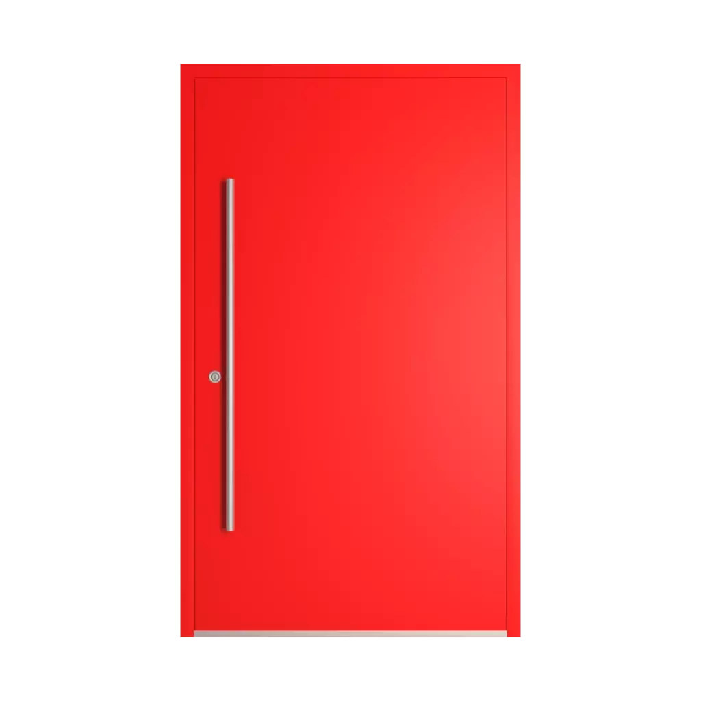 RAL 3026 Luminous bright red entry-doors models-of-door-fillings adezo kopenhaga  