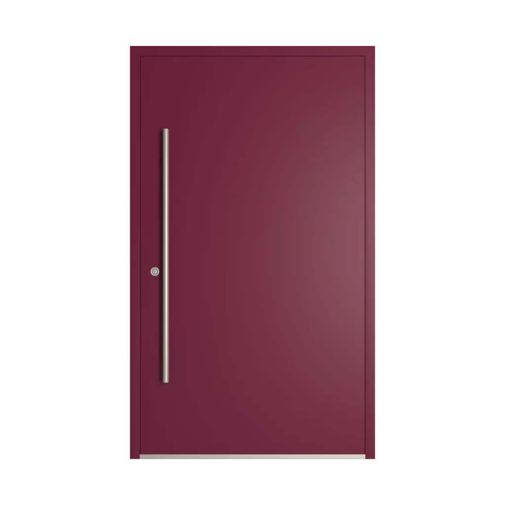 RAL 4004 Claret violet entry-doors models-of-door-fillings dindecor model-6129  