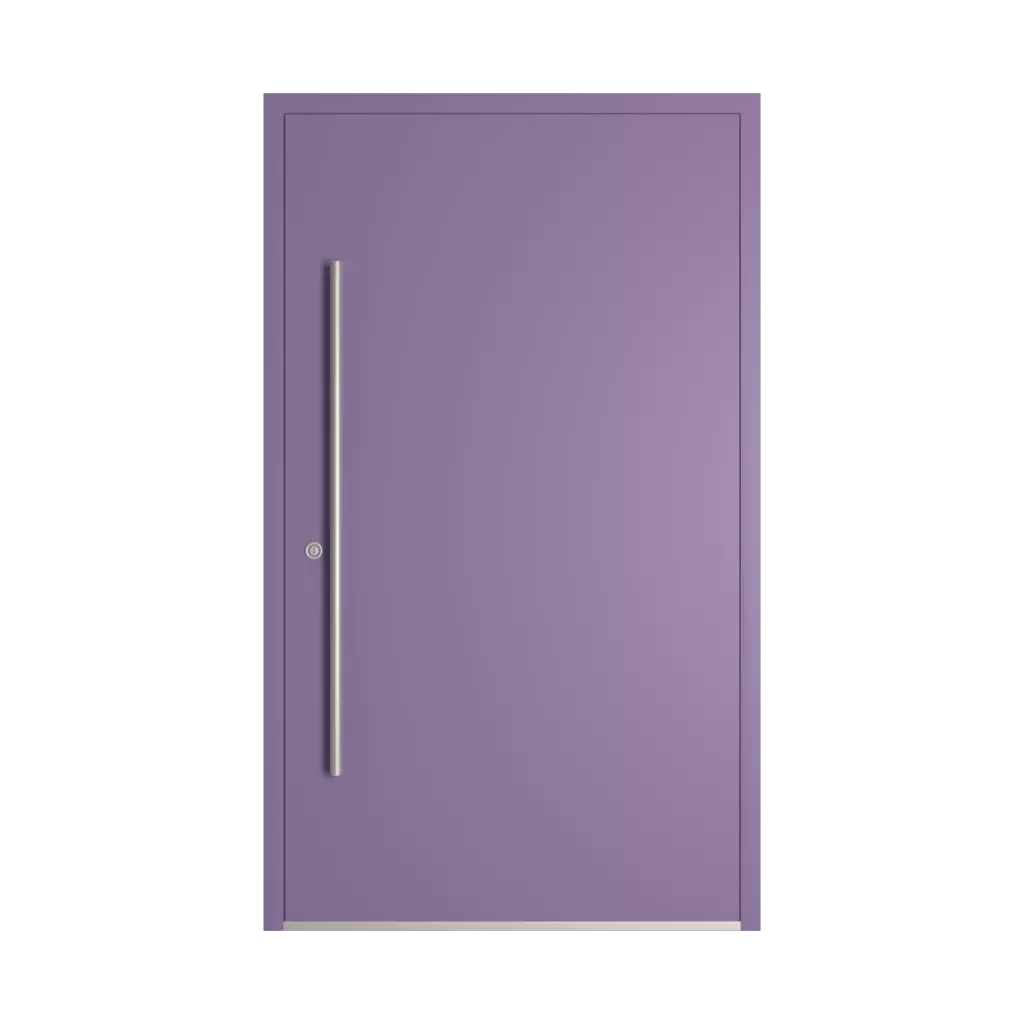 RAL 4011 Pearl violet entry-doors models-of-door-fillings dindecor 6013-pvc-black  