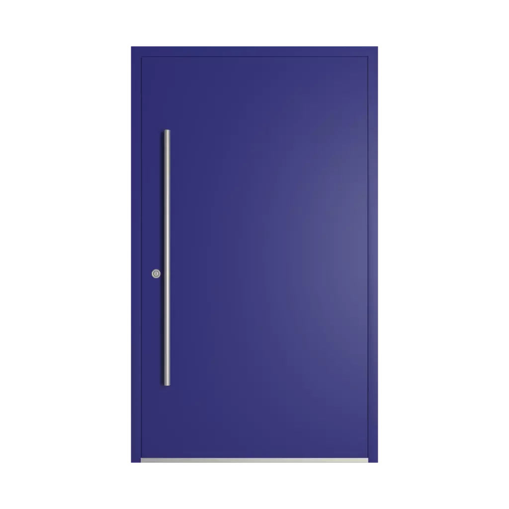 RAL 5002 Ultramarine blue entry-doors models-of-door-fillings dindecor 6005-pvc-black  