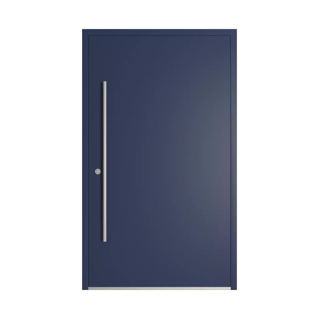 RAL 5003 Sapphire blue entry-doors models-of-door-fillings dindecor model-6129  