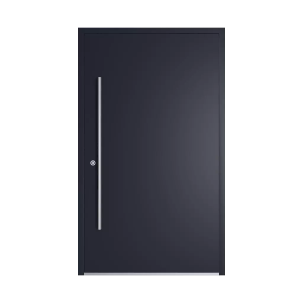 RAL 5004 Black blue entry-doors models-of-door-fillings dindecor 6008-pvc  