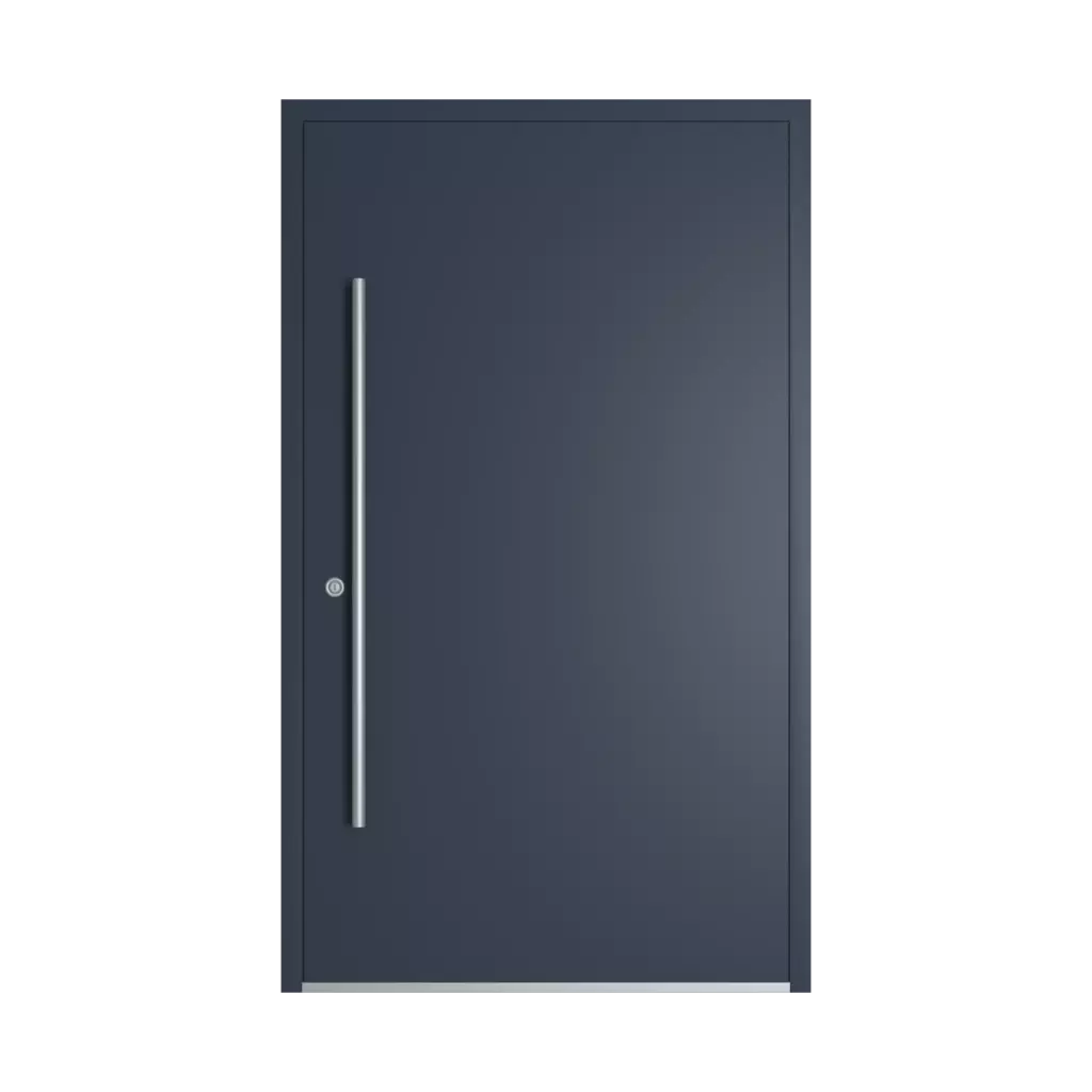 RAL 5008 Grey blue entry-doors models-of-door-fillings dindecor model-5041  