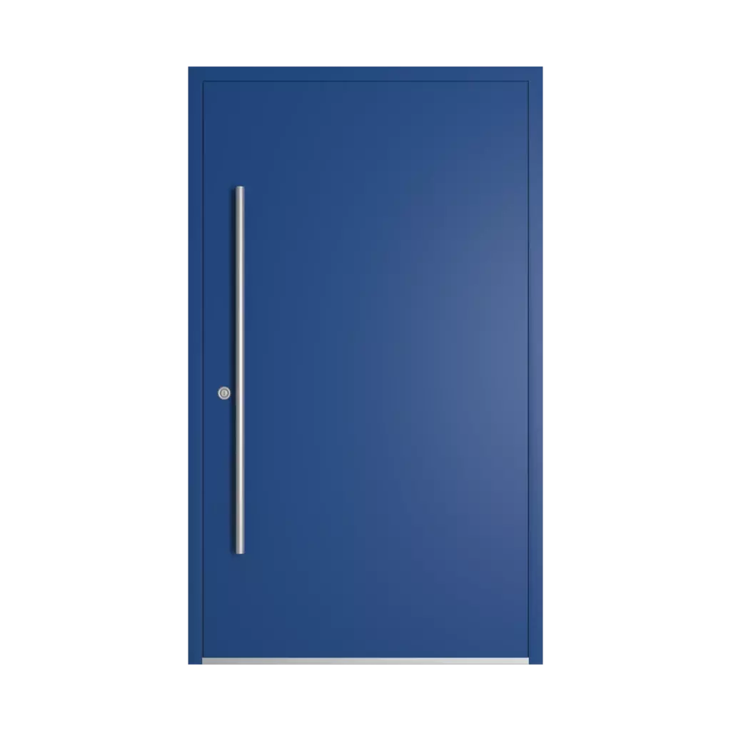 RAL 5010 Gentian blue entry-doors models-of-door-fillings dindecor 1701-pvc  
