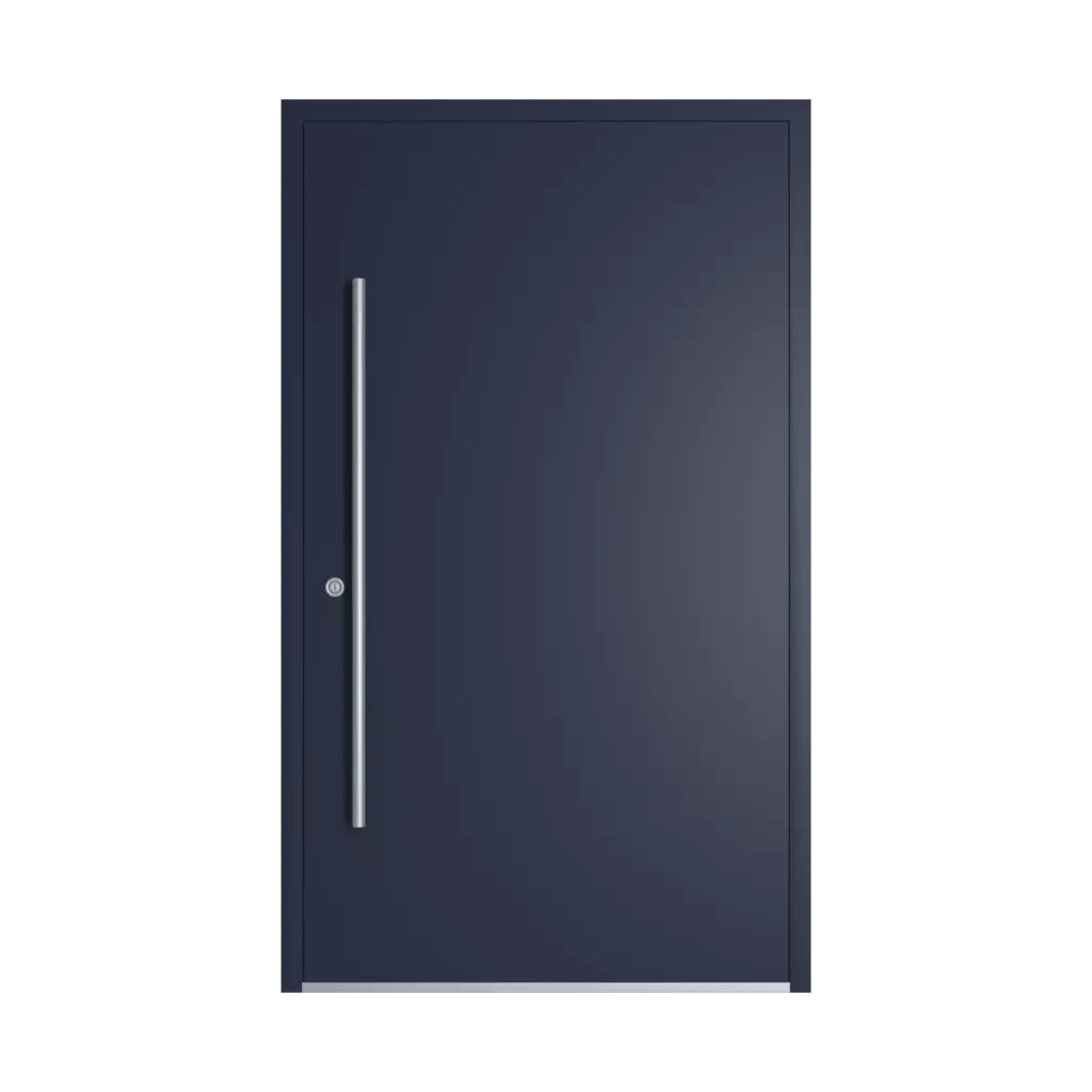 RAL 5011 Steel blue entry-doors models-of-door-fillings dindecor 6005-pvc  