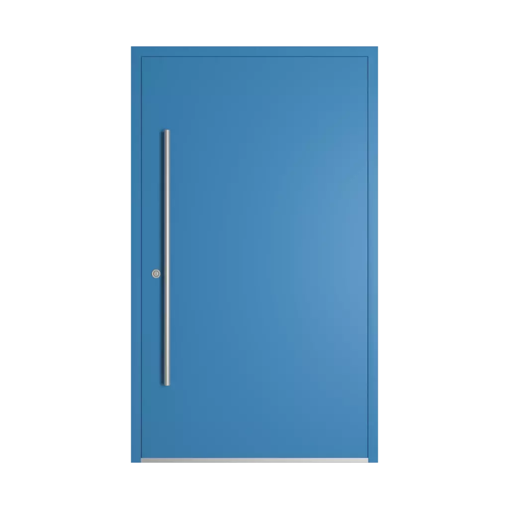 RAL 5012 Light blue entry-doors models-of-door-fillings dindecor 6005-pvc  