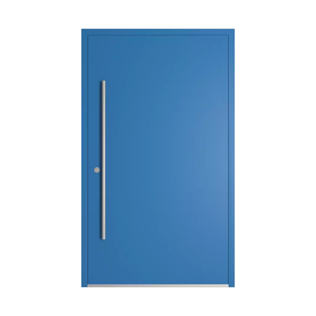 RAL 5015 Sky blue entry-doors models-of-door-fillings dindecor ll01  