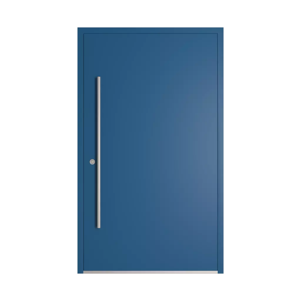 RAL 5019 Capri blue entry-doors models-of-door-fillings adezo wilno  