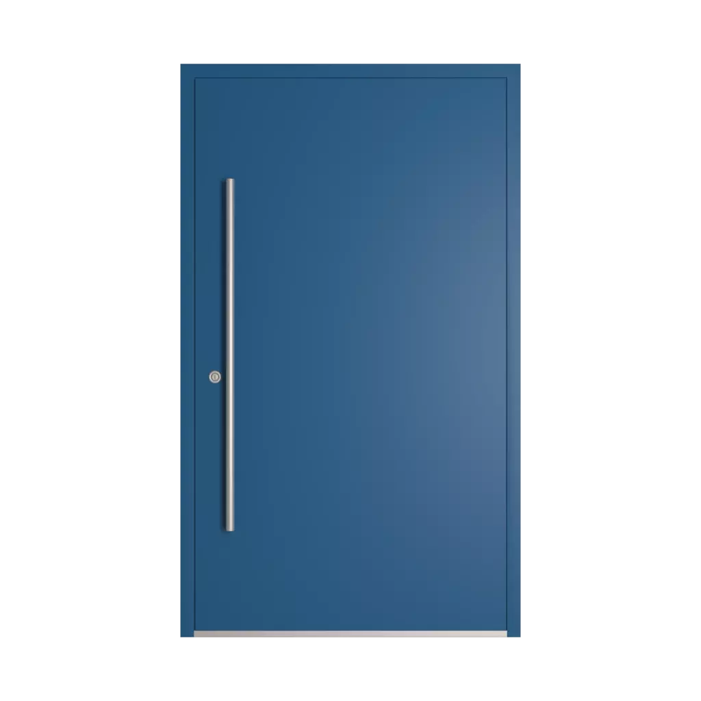 RAL 5019 Capri blue entry-doors models-of-door-fillings dindecor model-6129  