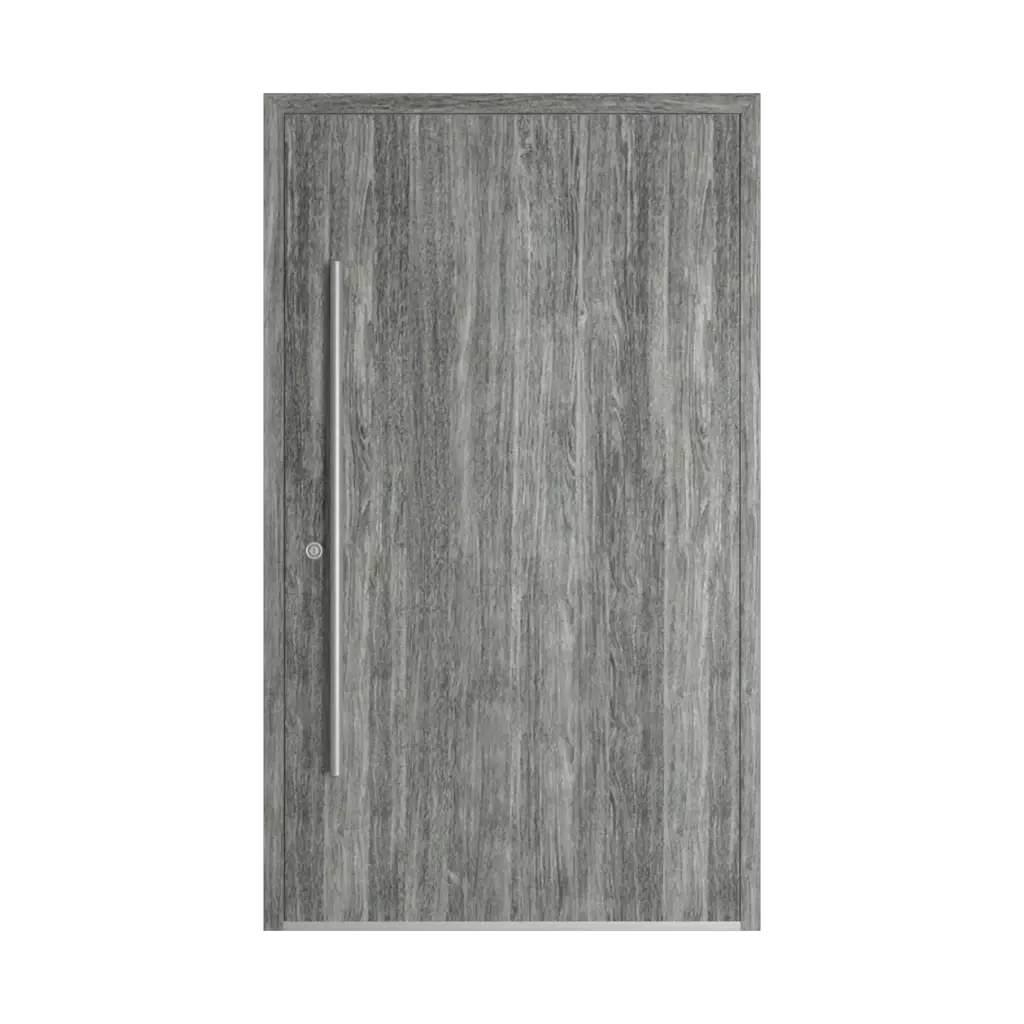 Sheffield oak concrete woodec entry-doors models-of-door-fillings dindecor 6013-pvc-black  
