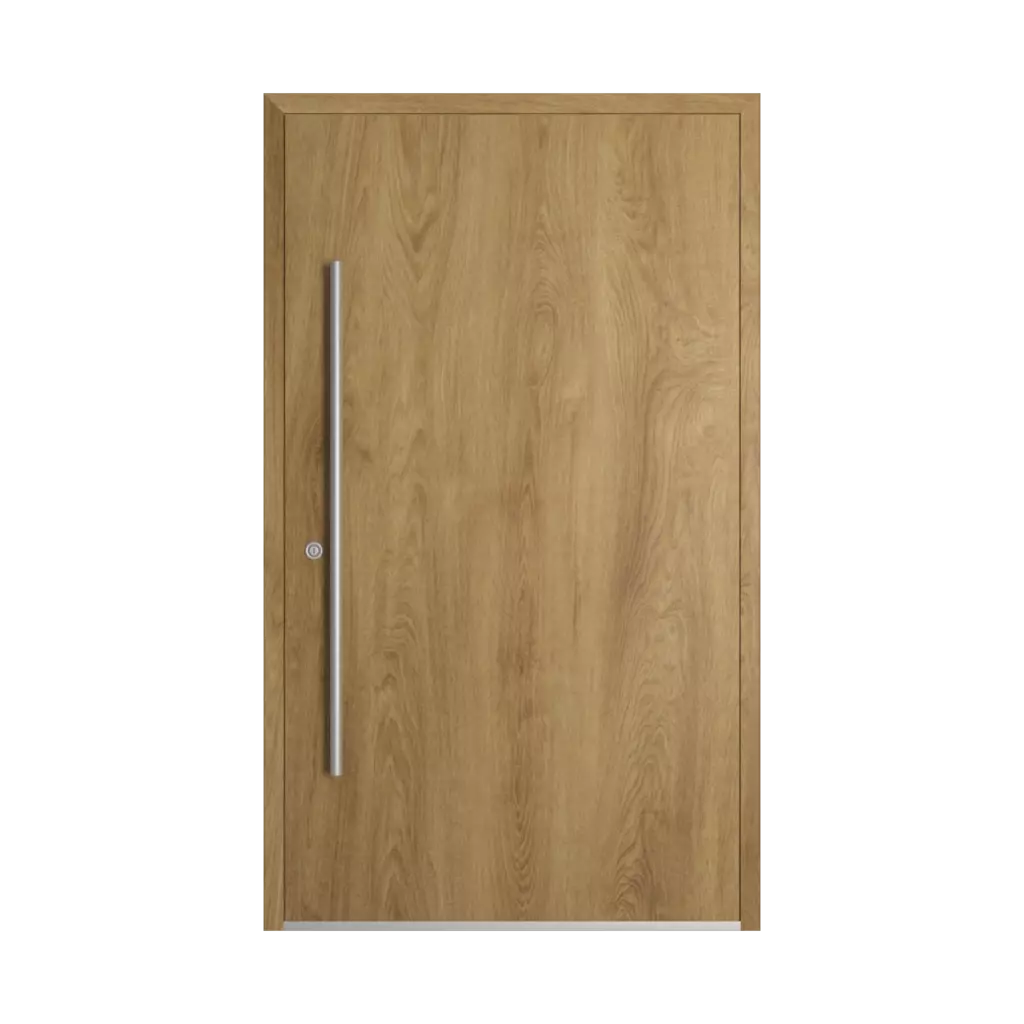Natural oak entry-doors models-of-door-fillings dindecor 1301-pvc  