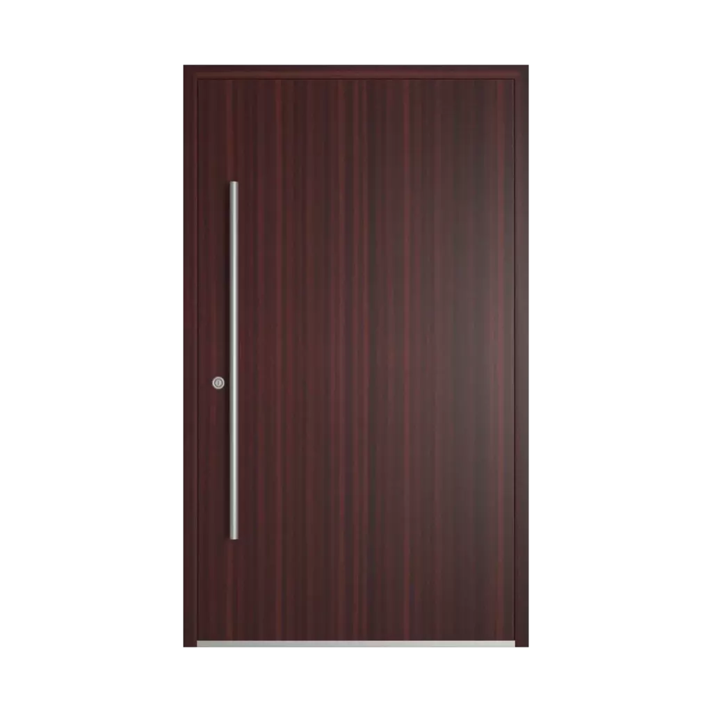 Sapelli entry-doors models-of-door-fillings dindecor 6013-pvc-black  