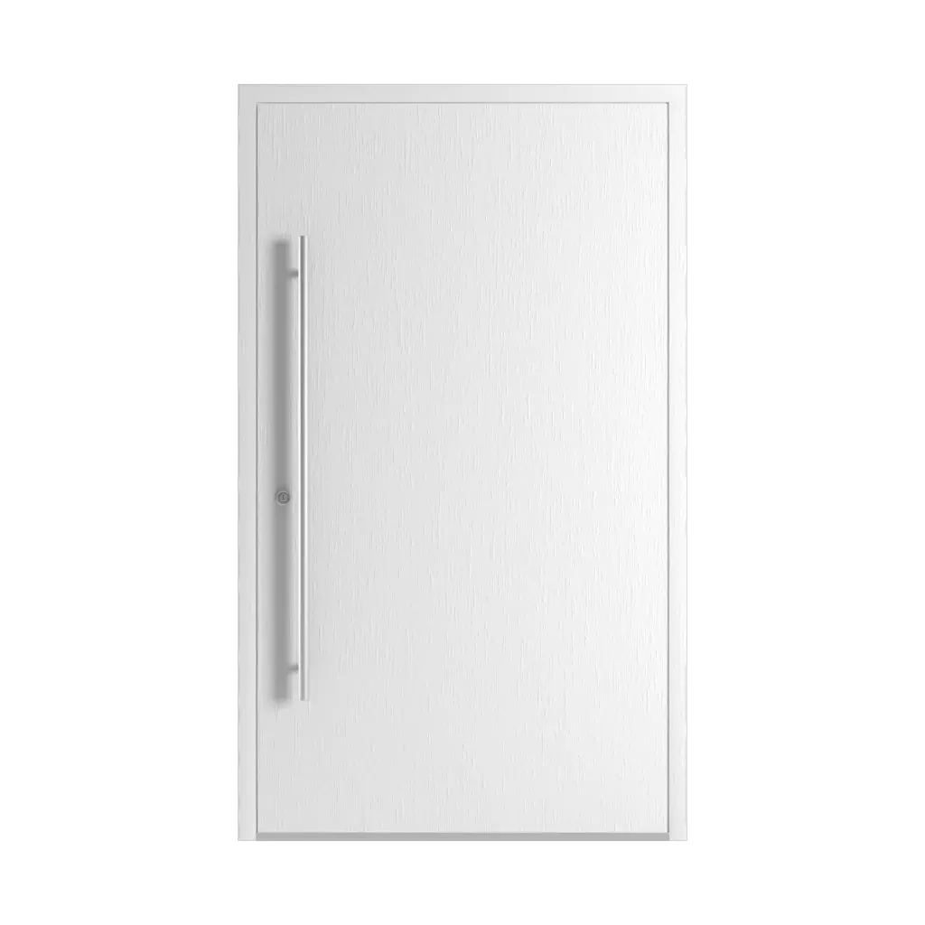 Traffic white aludec products pvc-entry-doors    