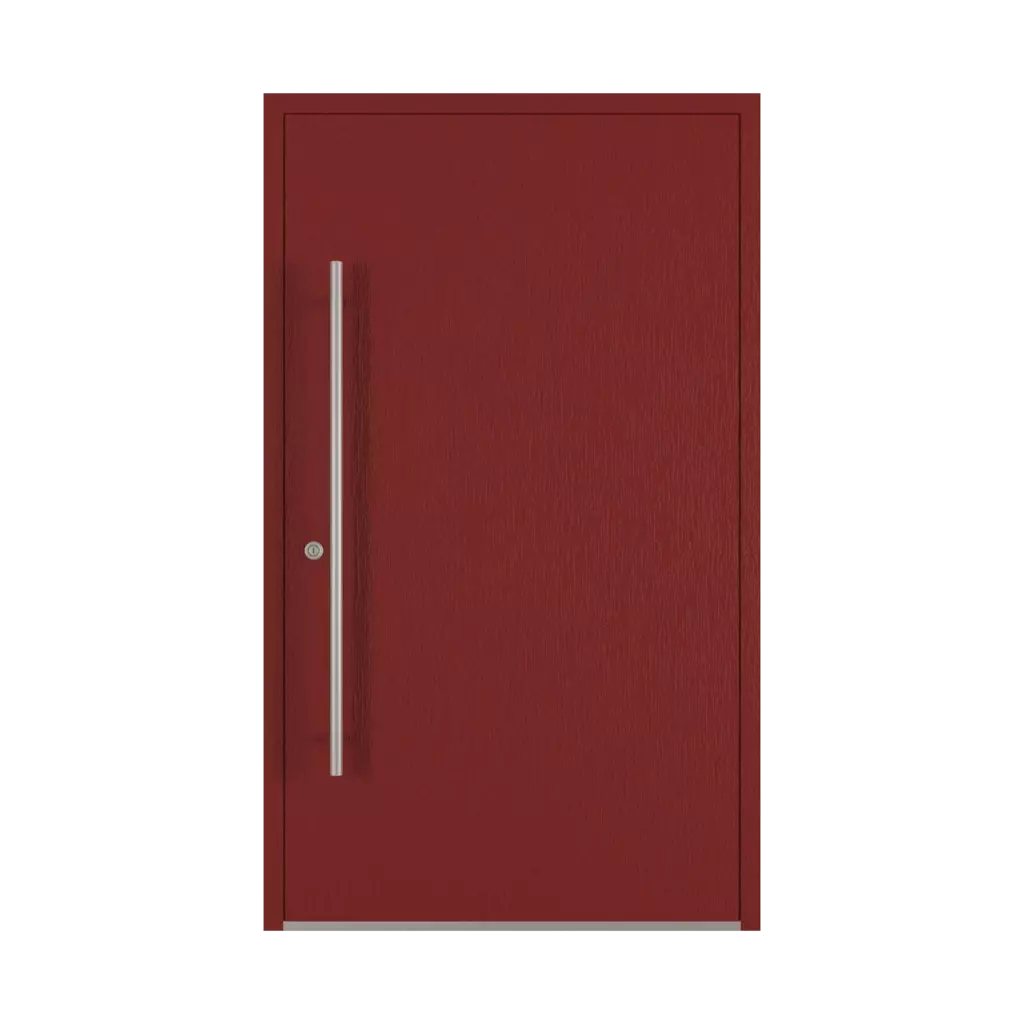 Dark red entry-doors models-of-door-fillings dindecor sl01  