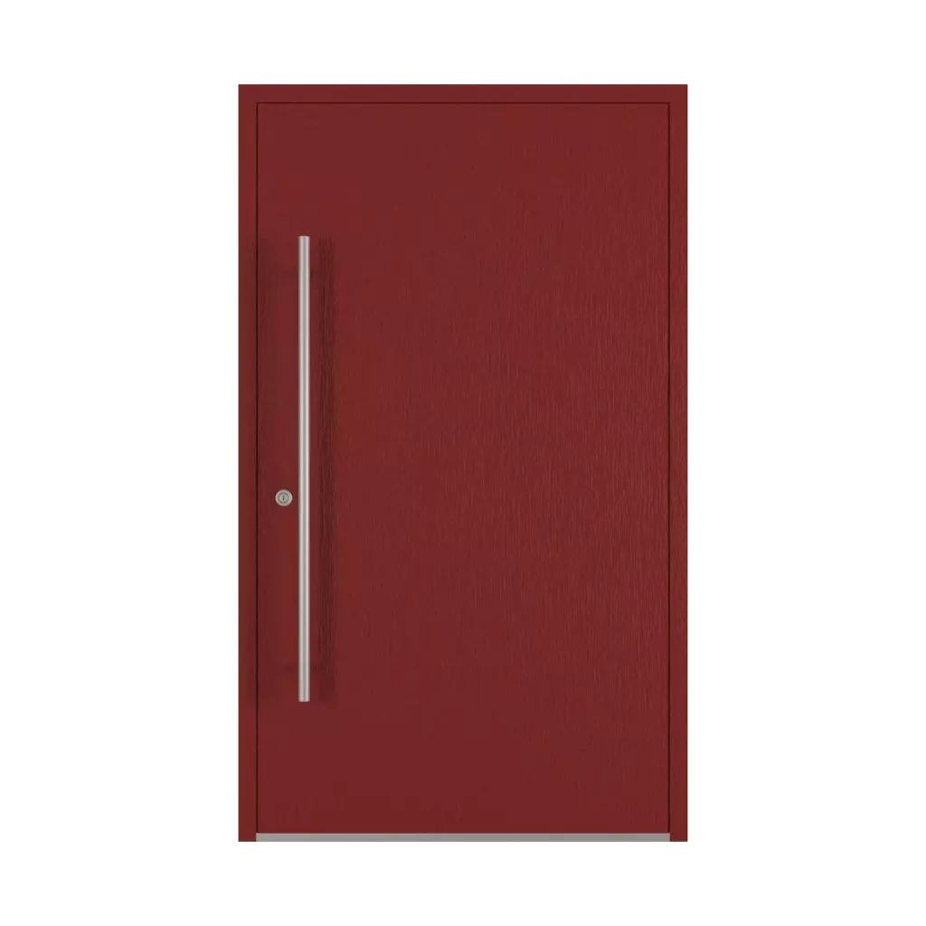 Dark red entry-doors models-of-door-fillings dindecor model-5010  