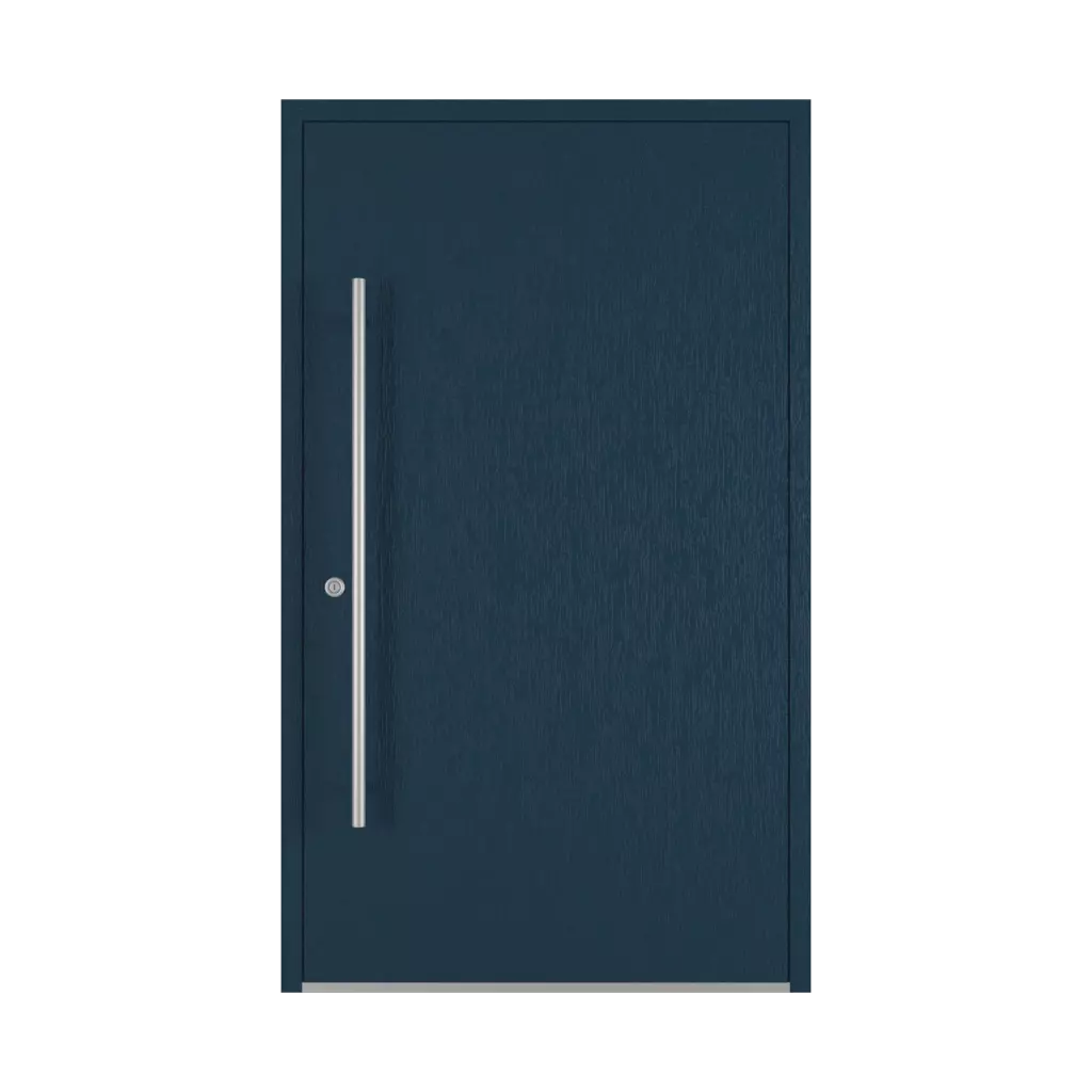 Steel blue entry-doors models-of-door-fillings dindecor model-5041  